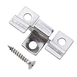 100 St Decking Versteckt Abstandshalter Verschluss Tafel Clip mit Selbstschneidender Schraube Edelstahl DIY Hardw