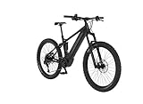 FISCHER E-Mountainbike MONTIS 6.0i Fully, E-Bike MTB, schwarz matt, 27,5 Zoll, RH 44 cm, Brose Drive S Mittelmotor 90 Nm, 36 V Akku im R