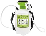 Epocaspa 8311.S00 Tragbare Dusche, Kunststoff, 7L, transparent / Grün / Schw