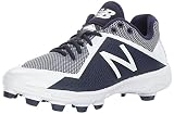 New Balance Herren 4040V4 Molded Spike Baseballschuh, Marineblau Weiß, 50 EU