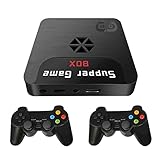 ruixin Super Console X5 Videospielkonsole Eingebaute 9000+ Spiele, 25 Klassische Emulatoren, 2 Gamepads, Retro-Videospielkonsolen für 4K TV 1080P HDMI-Ausgang, Geschenke für Männer - 16+64G