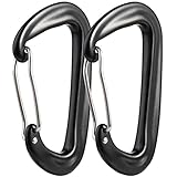 Belastbarkeit Karabinerhaken Karabiner Hängematten Robuste Karabiner Aluminium Leichte Karabiner Clips Klein Alu Karabinerhaken Rostfrei Aluminium Karabiner für Camping Angeln Wandern oder R