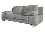Mirjan24 Schlafsofa Laura, Couch mit Bettkasten und Schlaffunktion, freistehendes Schlafcouch, Couchgarnitur, Bettfofa, Sofa vom Hersteller (Lawa 05)