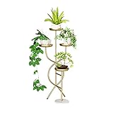 YUXI8541NO Blumenständer Nordic Schmiedeeisen Wohnzimmer Pflanze Rack Büro Multi-Layer Blumenständer Dekoration Einfache Balkon Etage Stehende Pflanze Regal Pflanzenhalter (Color : Gold)