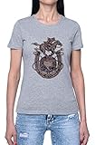 Stahl Ball Lauf 1890 Damen T-Shirt Grau Rundhals Leichtes Lässiges Kurzarm Women's Grey Crew Neck Casual Short S