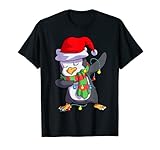 Christmas Dabbing Penguin Kids Girls Boys Matching Family T-S