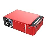 HD 1080P.LED Beamer HD 720P.tragbar HDMI Option Android WiFi-Unterstützung 4k Full Home Theatre Cinema (Color : Red)