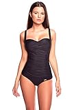 Versandhandel Henry Musch-Malinowski Damen Push up Bauchweg Bandeau Tankini oder Badeanzug in großen Größen Schwarz Slip Sale f5475 Farbe: BA6(sw) Badeanzug Schwarz (BA6), Gr. 62