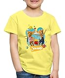 JoNaLu Jo Naya Und Lu Tanzen Auf Der Wiese Kinder Premium T-Shirt, 98-104, Gelb