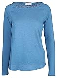 rich & royal Longsleeve mit Raglan-Ärmeln aus Bio-Baumwolle in Blau, Größe M