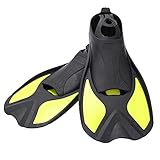 Pwshymi Schwimmflossen Outdoor Wassersport Schwimmflossen Weicher Schnorchel Tauchflossen Schwimmhilfe Werkzeug für Erwachsene Mann Frau Schwimmen(L)