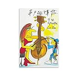 Udo Lindenberg Kunstdruck auf Leinwand, Motiv: Sie Spielte Cello – Edition 2020, 20 x 30