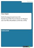 Bedrohungsperzeptionen der Bundesrepublik Deutschland am Beginn des Ost-West Konflikts (1945 bis 1950)