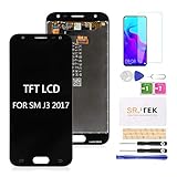 SRJTEK Für Samsung Galaxy J3 2017 J330 / J3 Pro 2017 J330 DUOS J330G J330L J330F J330FN J330DS J3300 12,7 cm (5 Zoll) LCD-Display Touchscreen Digitizer Glas Assembly Full Replacement Part (Schwarz)