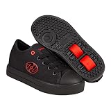 Heelys Classic X2 (He100969) Schuhe mit Rollen, Schwarz-rotes Logo, 30 EU