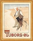 Kunstdruck Tuborg Ol Der durstige Mann Tuborg-Bier Erik Henningsen Plakate A3 422 G