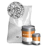 Steinteppich Set Epoxidharz in Grau - 25kg Grigio Bardiglio inkl. 1,5kg EP Bindemittel, bis 2,5