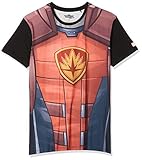 Bioworld EU Herren Marvel Comics Guardians of The Galaxy Men's Rocket Raccoon Sublimation T-Shirt, Rot (Rot), M