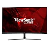 Viewsonic VX2458-C-MHD 60 cm (24 Zoll) Curved Gaming Monitor (Full-HD, FreeSync, 1 ms, 144 Hz, HDMI, DP, geringer Input Lag) Schw