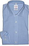 OLYMP Luxor Comfort fit Hemd Langarm New Kent Kragen Karo hellblau Größe 42