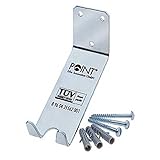 Point Fahrrad-Wandhalter mit Befestigungsschrauben und Dübeln silber F