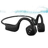 AQUYY Drahtlose Schwimmen MP3-Player Kopfhörer Bluetooth 5.0, Bone-Conduction Kopfhörer Kabellos Sport mit 8G-Speicher, IPX8 Wasserdicht Stereo Kopfhörer mit Offenem Ohr zum Schwimmen Wassersp