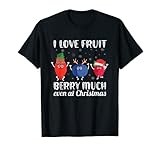 'I Love Fruit Berry Much Even At Christmas', vegetarisch T-S