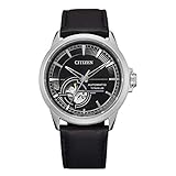 Citizen Herren Automatik Super Titanium Armbanduhr offene Unruhe - NH9120-11E