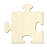 Bütic Holz Puzzle Puzzleteile Holzpuzzle - 5x5-50x50cm Basteln Deko, Höhe x Breite:15 x 15cm, Artikel:M