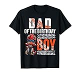 Dad of the Birthday Boy Dirt Bike B-Tag Motocross Party T-S