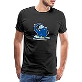 Spreadshirt Sendung Mit Der Maus Kleiner Elefant Dusche Männer Premium T-Shirt, L, Schw