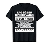 Herren Zockerdad PC Spiele Gaming Zocken Konsole T-S