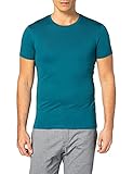 edc by ESPRIT Herren Basic Rundhals T-Shirt, 450/PETROL Blue, M