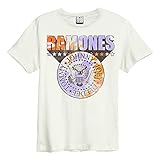 Amplified Clothing Ramones 'Tie Dye Shield' (Natural) T-Shirt (Large)