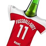 MAINZ Trikot-Kühler Geschenk-Box Fanartikel FUSSBALL-GOTT | Home Trikot Überraschung | Passend für 1. FSV Mainz 05-Fanartikel | Mann Freund Bruder Weihnachten Wichteln Trikotkühler by MYFANSHIRT