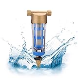 Wasserfilter Wiederverwendbare Spin-Down-Sediment-Wasserfilter Zoll Wasserhahn Wasserfilter Außengewinden Wasser-Vorfilter-Sedimentfilter für Brunnenwasserschlauch-Sedimentfilter(3/4' Male Thread )