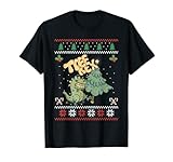 Merry Christmas Dinosaurier Tree Rex Schlafanzug Herren Jungen Kinder Xmas T-S