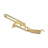 Unbekannt Anhänger Posaune - Schönes Geschenk für Musiker mit Geschenkverpackung