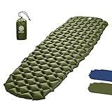 Bahidora Isomatte Outdoor. Isomatte Camping Ultraleicht. Camping Matratze. Outdoor Matratze. Schlafmatte kleines Packmaß - ideal für Camping, Trekking und Backpacking (grün)