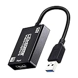 HDMI-Audio-Video-Capture Card 4K HDMI auf USB 3.0 HDMI mit Kabelsammler Free Drive für Gaming, Streaming, Unterricht, Videok