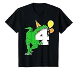 Kinder Dinosaurier 4. Geburtstag Junge 4 Jahr T-S