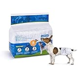 Nobleza Hund Windeln Einweg Weiblich Welpen Training Windeln Super Absorbent Pet Wraps 12 Pack 22-40 cm, Größe S, Geeignet für Hündinnen von 2-3 kg