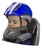 SANDINI SleepFix® Kids Bike – Kinder Schlafkissen/Nackenkissen mit Stützfunktion, Temperaturausgleich – Kindersitz-Zubehör für Fahrrad und Fahrradanhänger – Verhindert Abkippen des Kopfes im S