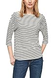 s.Oliver Damen 3/4-Arm-Shirt mit Streifen khaki stripes 34
