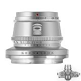 TTArtisan 35mm F1.4 Objektiv APS-C MF Kameraobjektiv Kompatibel mit ZFC Z50 Z5 Z6 Z6II Z7 Z7II Z9.(NZ Mount Silver)