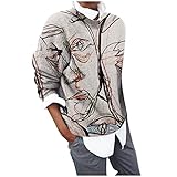 GFGHH Damen Oversize Oberteile Vintage Drucken Longshirt Mode Lose Rundhals T-Shirt Frauen Teenager Mädchen Bluse Tops Streetwear Sport Sweatshirt Pullover Langarmshirt T-Shirt Langarm Tunik