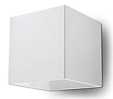 SOLLUX lighting NEU Weiße Küche und das Wohnzimmer-Aluminium-SOLLUX Quad 1 SL.0059 quadratische minimalistische Wandleuchte Loft 1-FLG. LED G-9 LEUCHTEN-Bei Amazon für den günstig