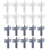 20 Stk Puffer Schubladen Dämpfer Leise Näher Dämpfer Puffer ABS Möbeltürdämpfer Stark Robust Lärm Reduzieren, für Tür, Schrank, Schublade, Stoßstange, Bädern, Büros, Schulen—Weiß + G