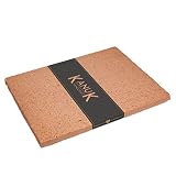 Schamottplatte 400 x 300 x 20 mm - rötliche Farbe - Lebensmittelecht - Schamottsteine - Schamotteplatte - Schamott - Feuerraum Auskleidung - Pizzastein - Backstein - Brotback