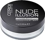 Catrice Nude Illusion Loose Powder, Puder Transparent Matt, transparent, für Mischhaut, für unreine Haut, langanhaltend, mattierend, matt, vegan, Nanopartikel frei, ohne Parfüm (11g)